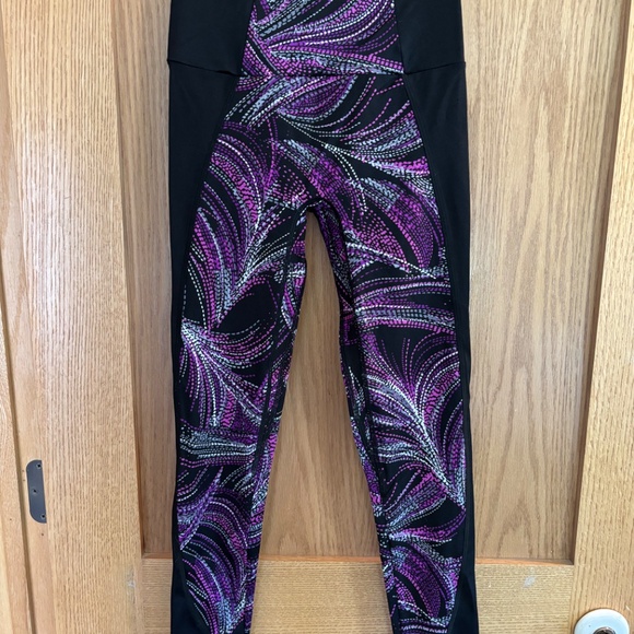 K-Deer Purple Mystic Sneaker Length Leggings Size Small - Picture 3 of 5